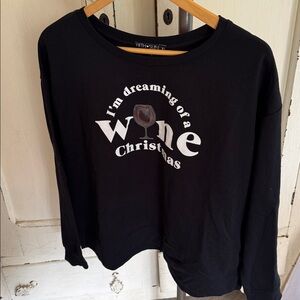 Fifth Sun Black Wine Holiday Sweatshirt